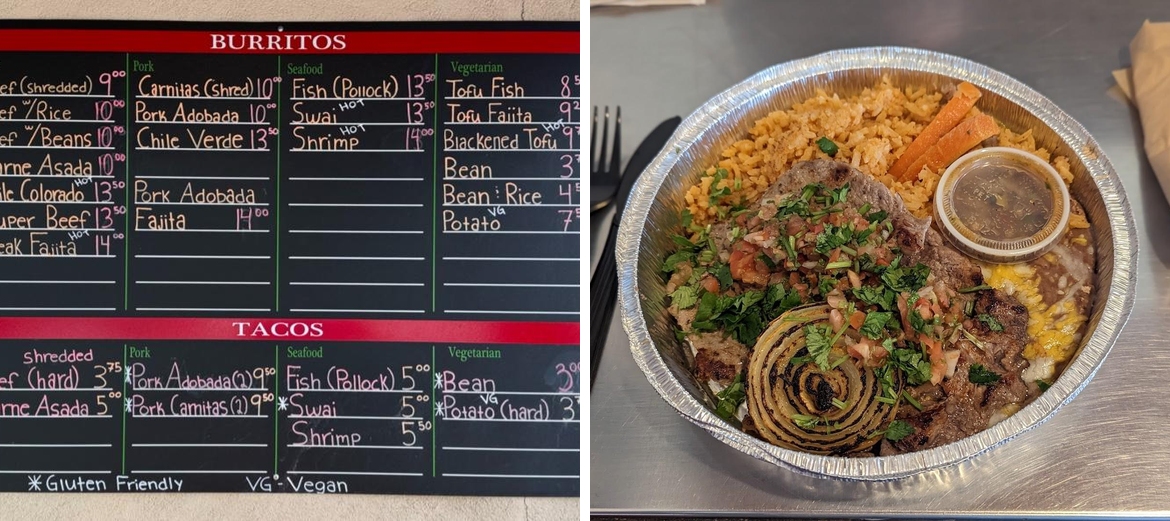 Joel's Menu